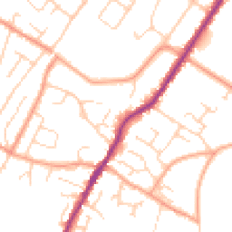 Daytime road noise heatmap for CT14 7TS