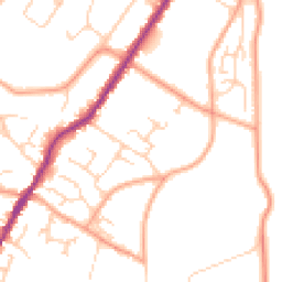 Daytime road noise heatmap for CT14 7UG