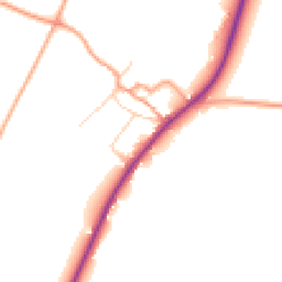 Daytime road noise heatmap for CT14 8HG
