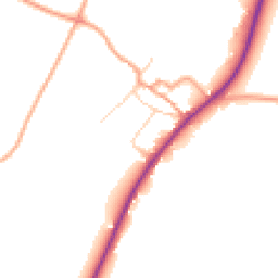 Daytime road noise heatmap for CT14 8HJ