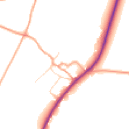 Daytime road noise heatmap for CT14 8HR