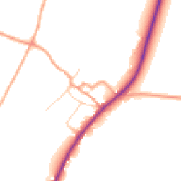 Daytime road noise heatmap for CT14 8HS