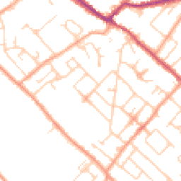 Daytime road noise heatmap for CT14 9HN