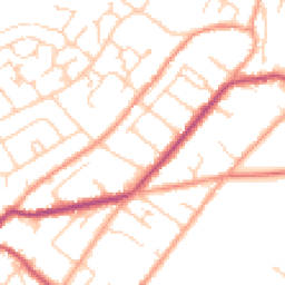 Daytime road noise heatmap for CT14 9TX