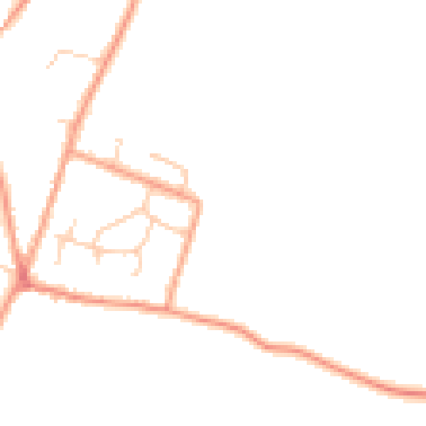 Daytime road noise heatmap for CT15 4BL
