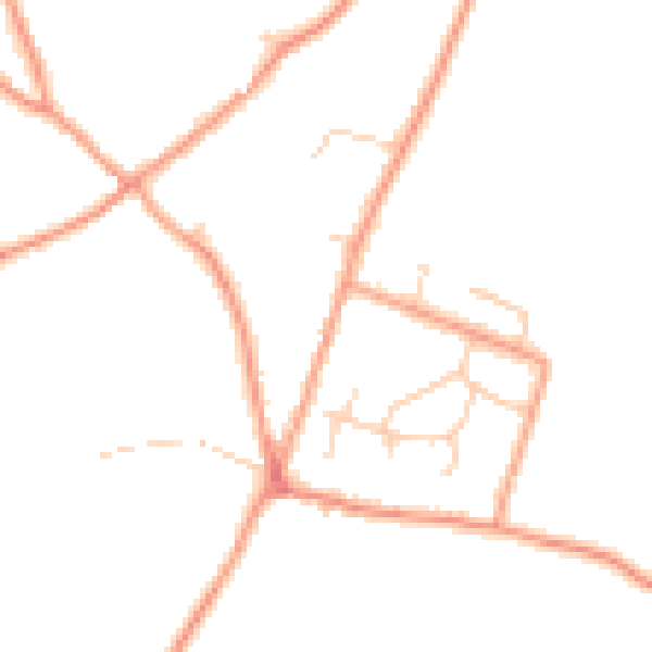 Daytime road noise heatmap for CT15 4DE