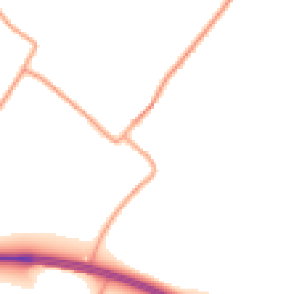 Daytime road noise heatmap for CT15 5AJ