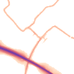 Daytime road noise heatmap for CT15 5ET