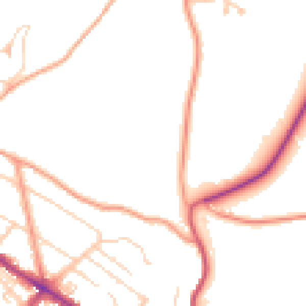 Daytime road noise heatmap for CT15 5FT