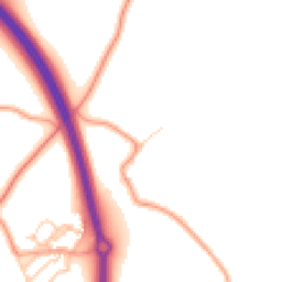 Daytime road noise heatmap for CT15 5HB