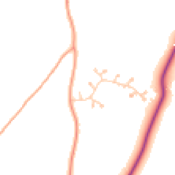 Daytime road noise heatmap for CT15 5LT