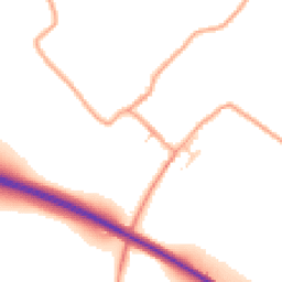 Daytime road noise heatmap for CT15 5ND