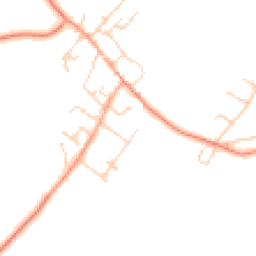 Daytime road noise heatmap for CT15 6AN