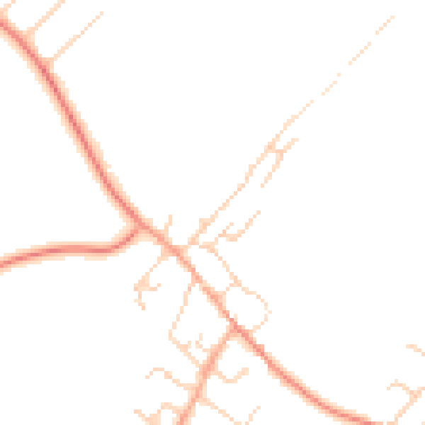 Daytime road noise heatmap for CT15 6AZ