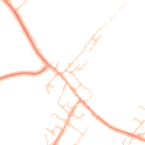 Daytime road noise heatmap for CT15 6BG
