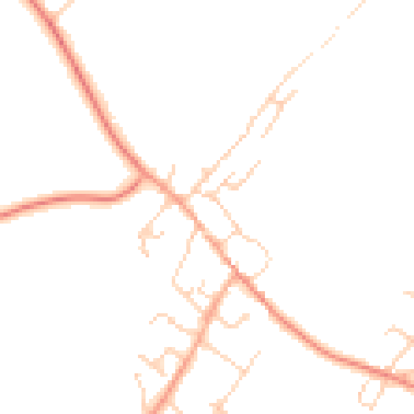 Daytime road noise heatmap for CT15 6FT