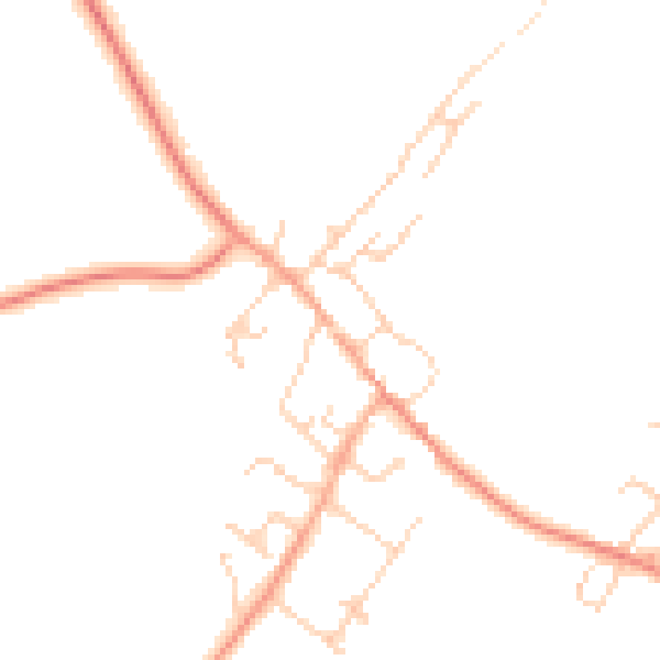 Daytime road noise heatmap for CT15 6GF