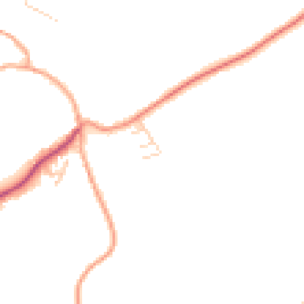 Daytime road noise heatmap for CT15 7BZ