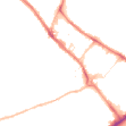 Night-time road noise heatmap for CT17 0AB
