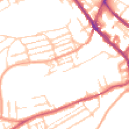 Daytime road noise heatmap for CT17 0AG