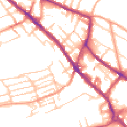 Daytime road noise heatmap for CT17 0BS