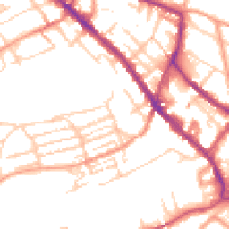 Daytime road noise heatmap for CT17 0BT