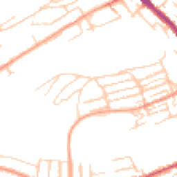 Daytime road noise heatmap for CT17 0BY
