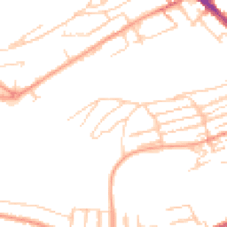 Daytime road noise heatmap for CT17 0DB
