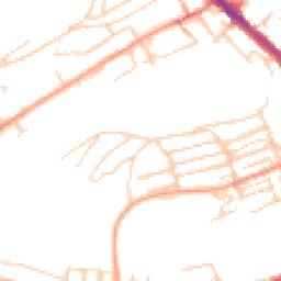 Daytime road noise heatmap for CT17 0DD