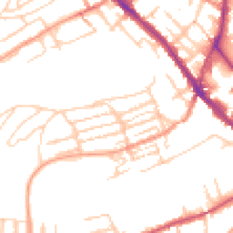Daytime road noise heatmap for CT17 0DN