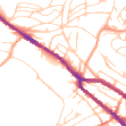 Daytime road noise heatmap for CT17 0FF