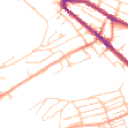 Daytime road noise heatmap for CT17 0FT