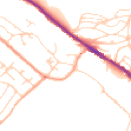 Daytime road noise heatmap for CT17 0LN