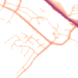 Daytime road noise heatmap for CT17 0LZ
