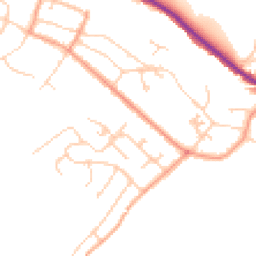 Daytime road noise heatmap for CT17 0NA
