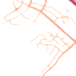 Daytime road noise heatmap for CT17 0NJ