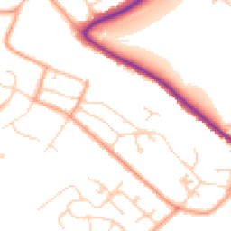 Daytime road noise heatmap for CT17 0QS