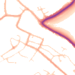 Daytime road noise heatmap for CT17 0RE