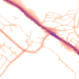Daytime road noise heatmap for CT17 0UR