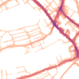 Daytime road noise heatmap for CT17 0XN