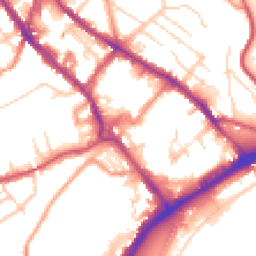 Daytime road noise heatmap for CT17 9AF