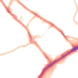 Night-time road noise heatmap for CT17 9AF