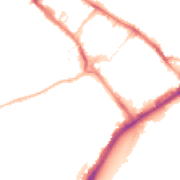 Night-time road noise heatmap for CT17 9BE