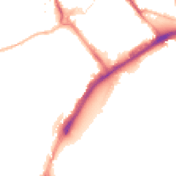 Night-time road noise heatmap for CT17 9BZ