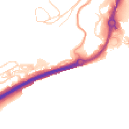 Daytime road noise heatmap for CT17 9ER