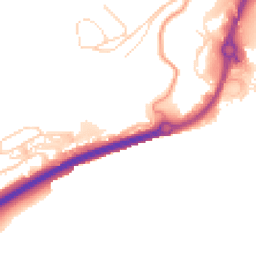 Daytime road noise heatmap for CT17 9ES