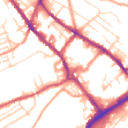 Daytime road noise heatmap for CT17 9RQ