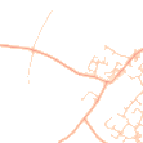 Daytime road noise heatmap for CT18 7AH