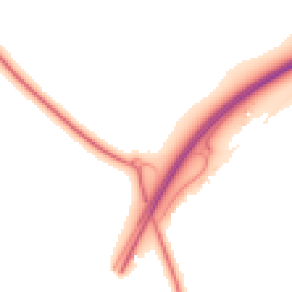 Night-time road noise heatmap for CT18 7AJ