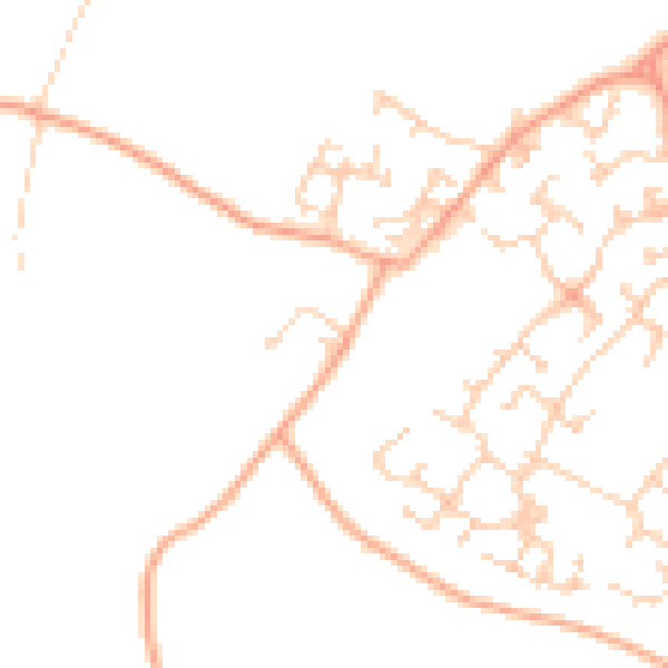 Daytime road noise heatmap for CT18 7AT